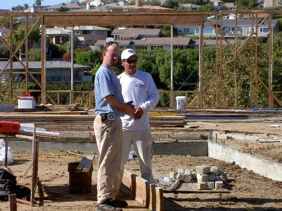 Peter Pendleton on a jobsite in 2004